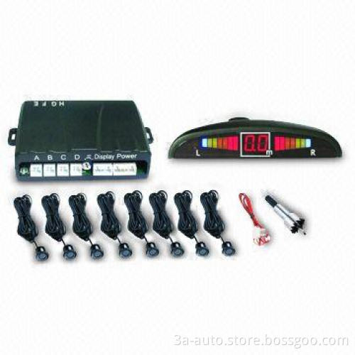 Parking Sensor/Radar/Car Revere Aid System with LED Display and -40 to +80 Degrees Celsius